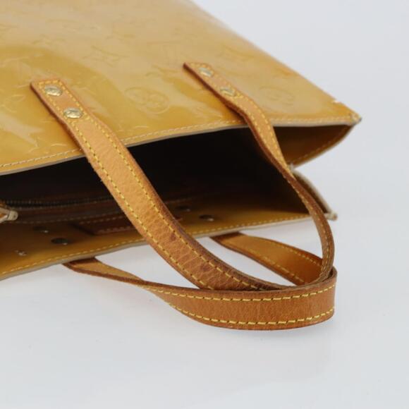 LOUIS VUITTON Monogram Vernis Reade PM Hand Bag Beige M91334 - Picture 7 of 12